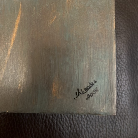 Hand Painted Sculpture Eyes Wide Open vs Eyes Closed Shut Signed by Artist - Picture 6 of 6